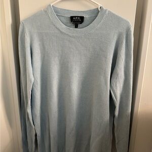 APC Light Blue Sweater Men size large slim fit